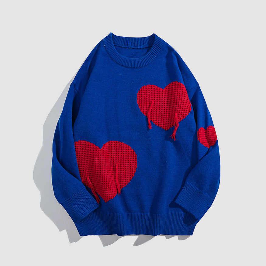 Three Heart Pattern Sweater