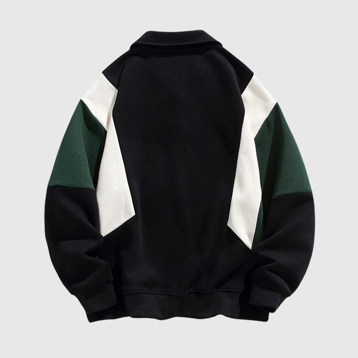 Colorblock Polo Sweatshirt