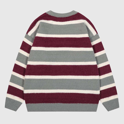 Vintage Striped Knit Sweater