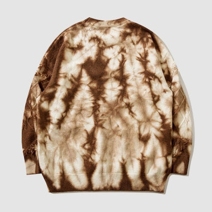 Vintage Tie-Dye Jacquard Pullover