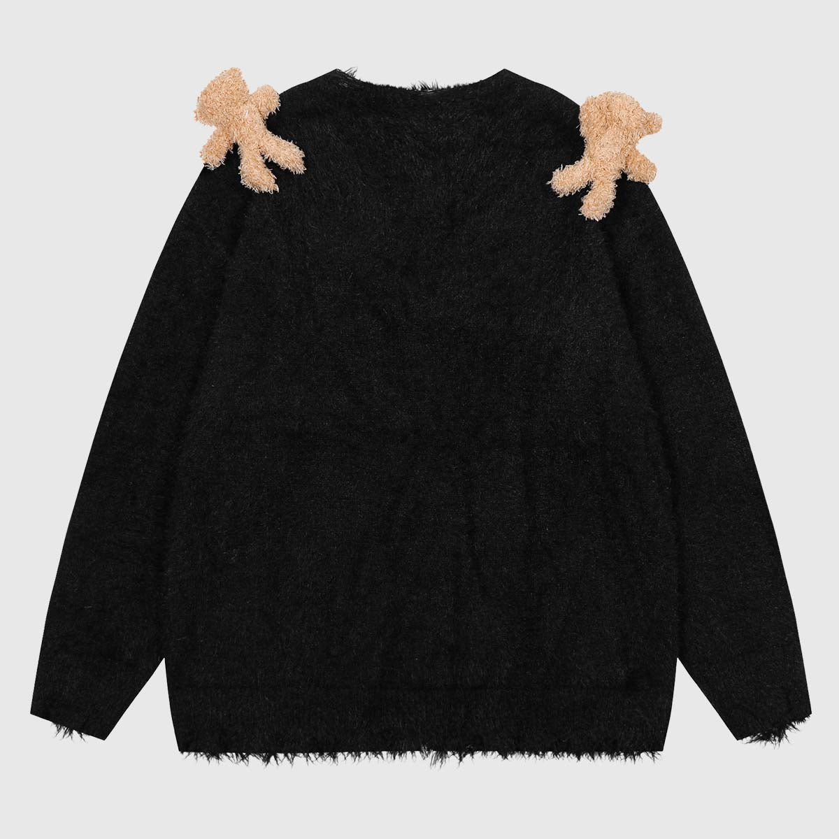 Detachable Bear Knit Sweater