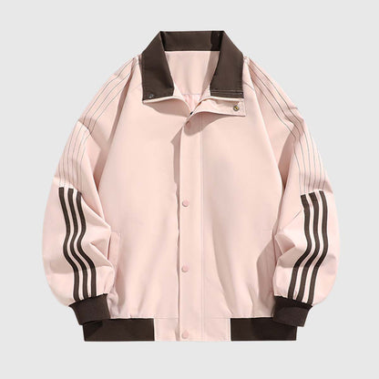 Contrast Panel Bomber Jacket