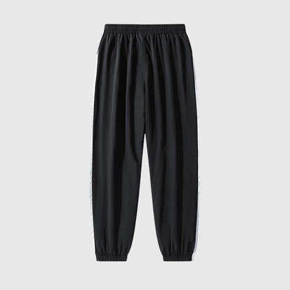 Retro Contrast Panel Jogger Pants