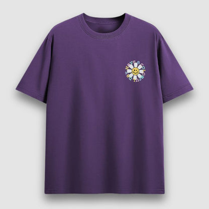 Textured Sunflower Printed Tee