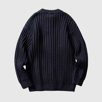 Textured Knit Pullover Sweater