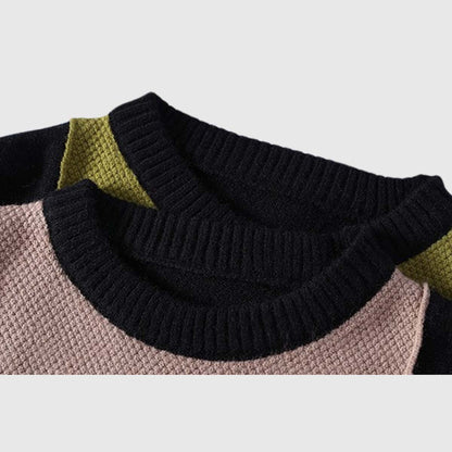 Color Block Knitted Sweater