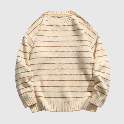 Classic Striped Crew Neck Sweater