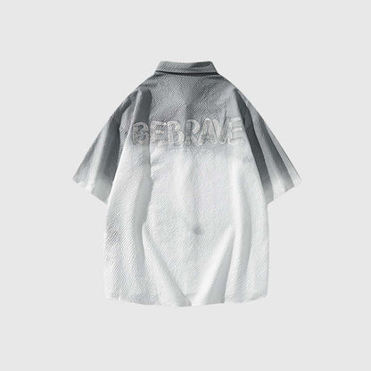 Gradient Dip-Dye Cotton Shirt