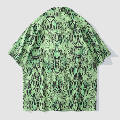 Snake Pattern Printed Shirts