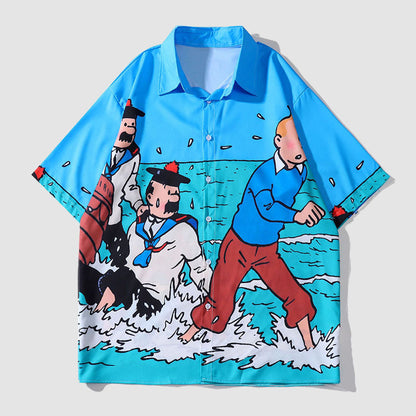 Comic Printed Summer Shirts