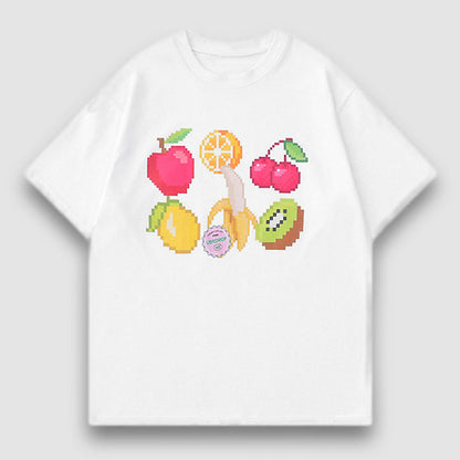 Fruit Pixel Art Print Tee