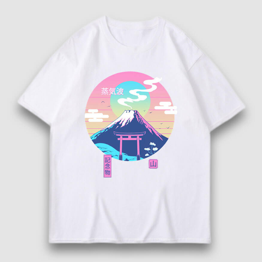 Snow Mountain Illustration Print Tee