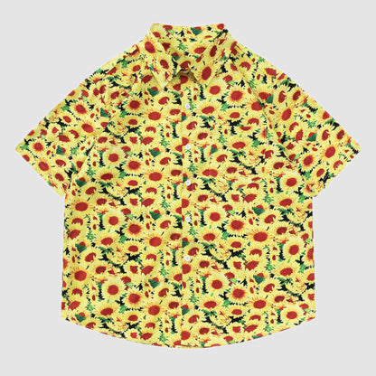 Vintage Sunflower Summer Shirt