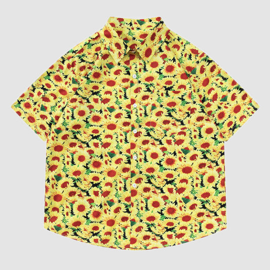 Vintage Sunflower Summer Shirt