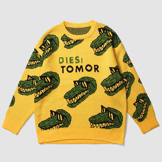 Funny Crocodile Pattern Sweater