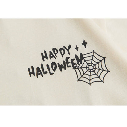 Oluolin Halloween Vibe Cartoon Print Tee