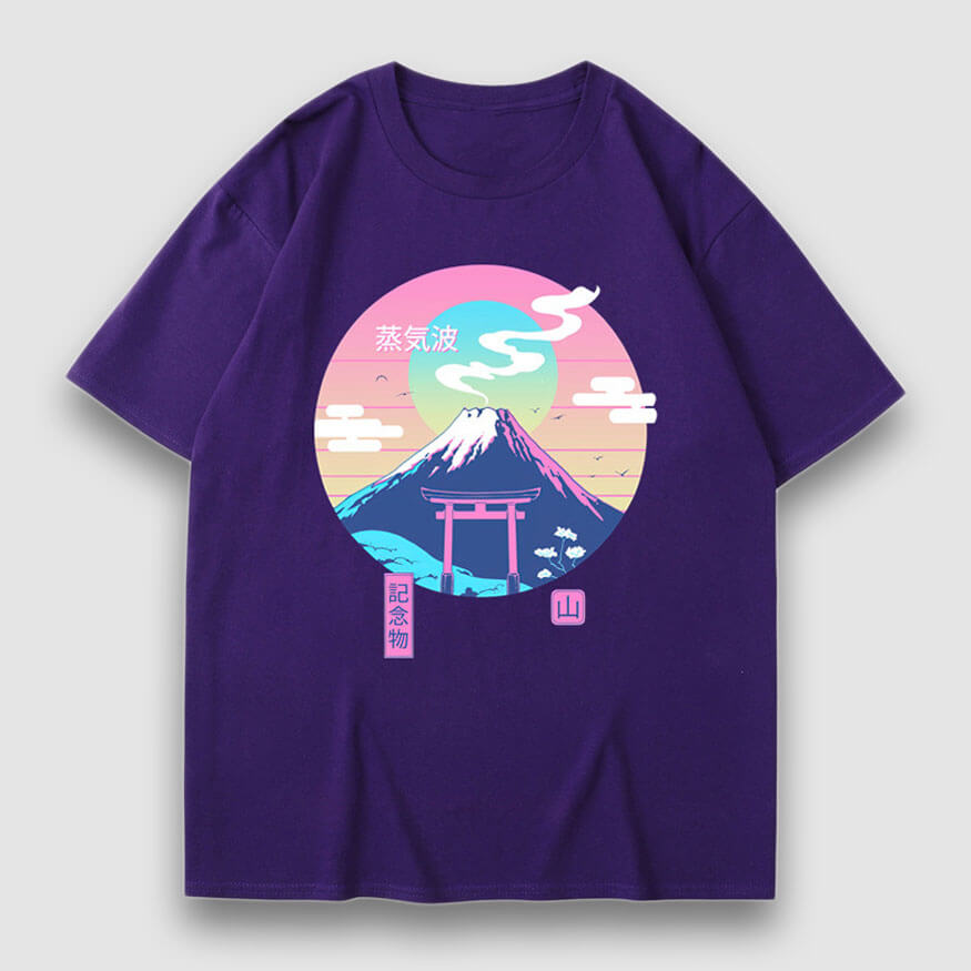 Snow Mountain Illustration Print Tee