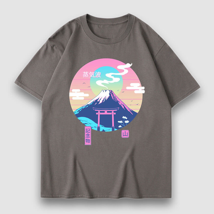 Snow Mountain Illustration Print Tee