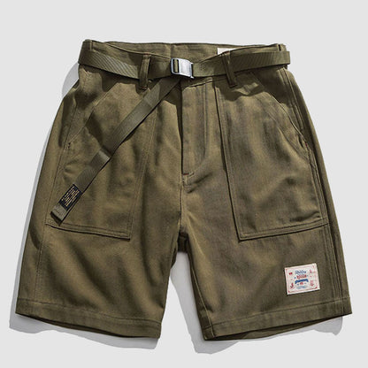 High-Waisted Cargo Shorts