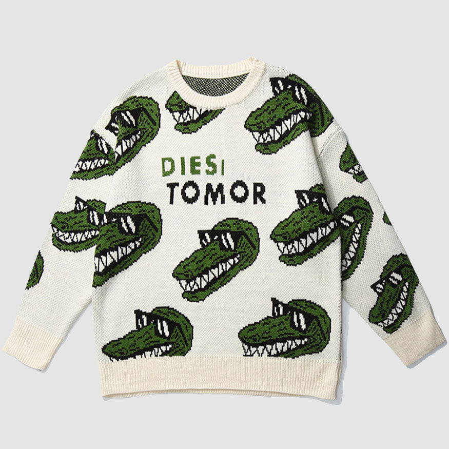 Funny Crocodile Pattern Sweater