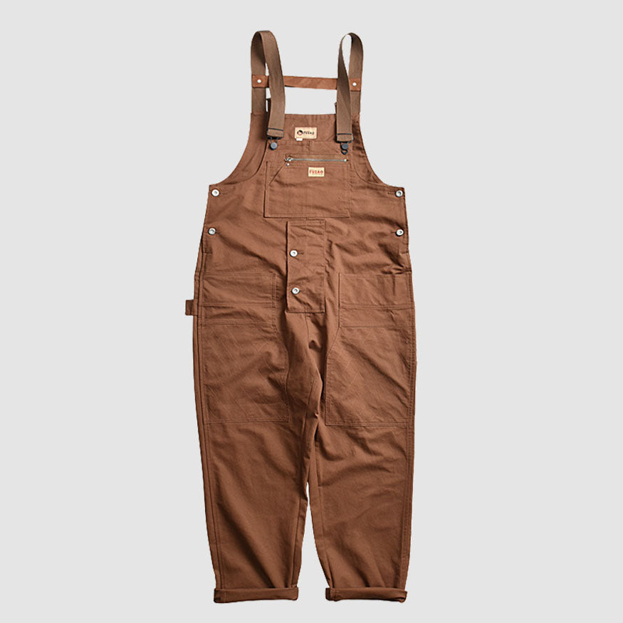 Oluolin Secure Zipper Closure Pocket Overalls