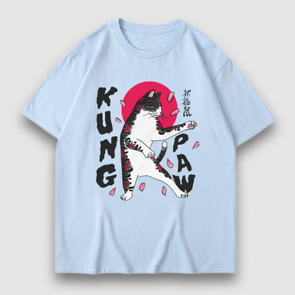 Kung Paw Cartoon Print Tee