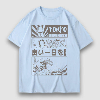 Tokyo Style Cartoon Print Tee