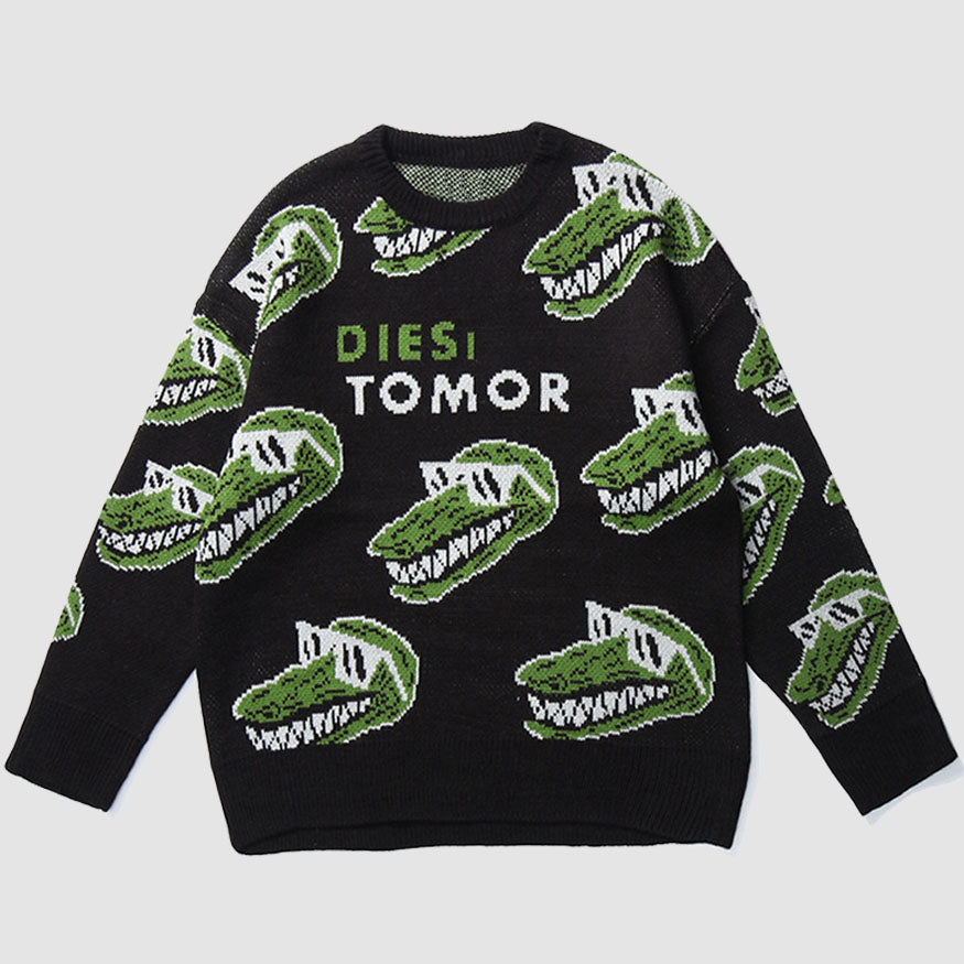 Funny Crocodile Pattern Sweater