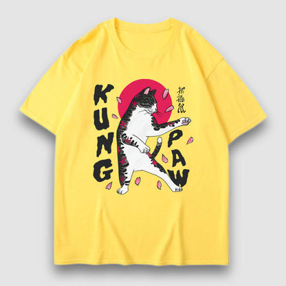 Kung Paw Cartoon Print Tee