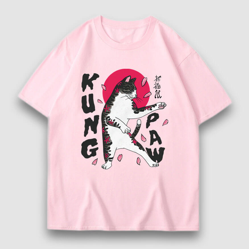 Kung Paw Cartoon Print Tee