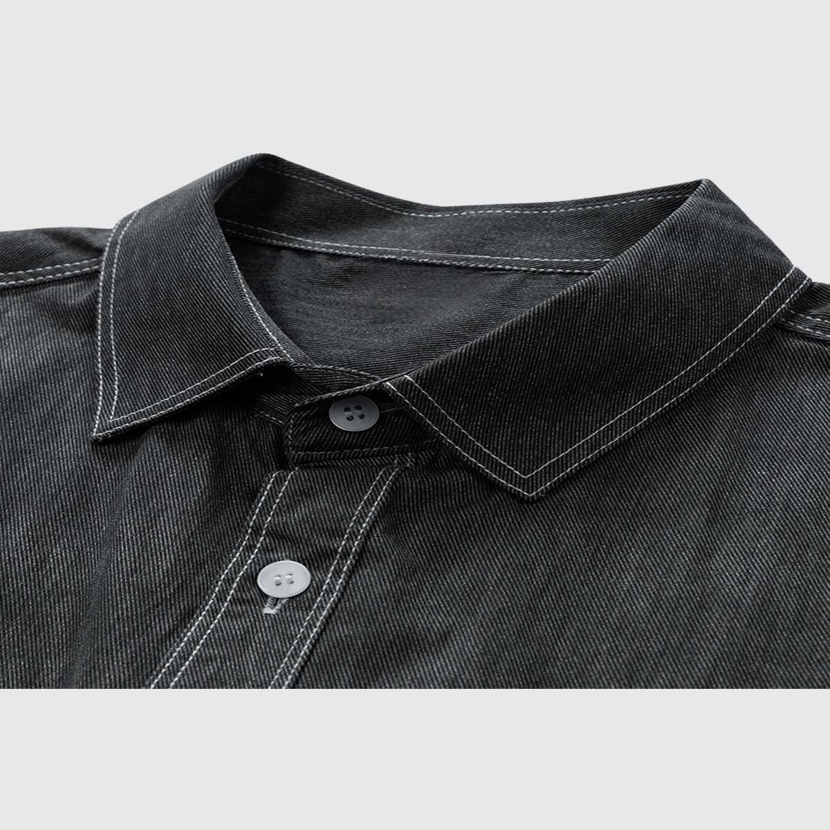 Patch Pocket Denim Shirt