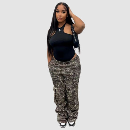 Camouflage Printed Cargo Pants