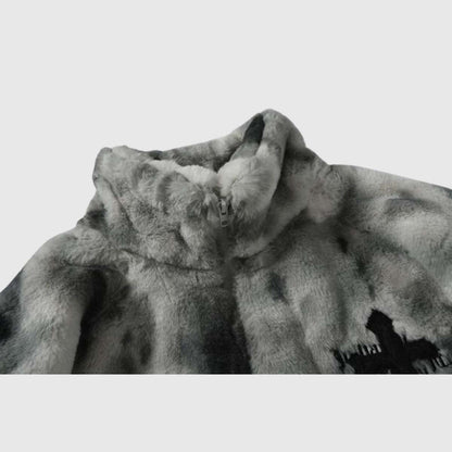 Fuzzy Tie-Dye Sherpa Coats