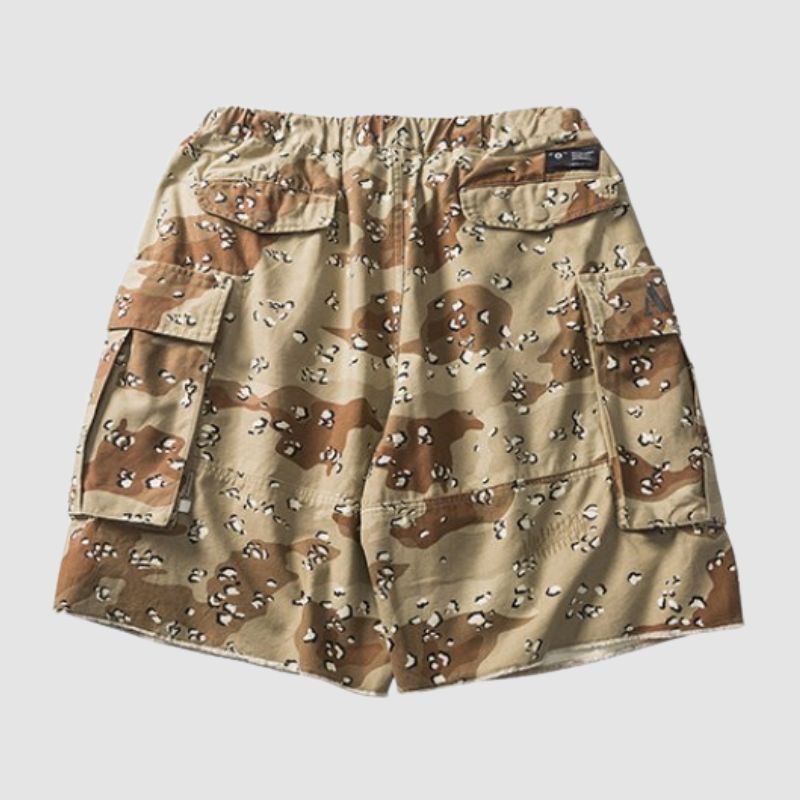 Drawstring Camouflage Shorts