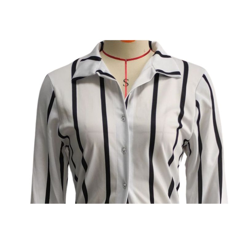 Stripe Printed Shirt Set