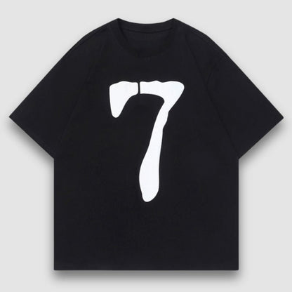 Number Printed Design Tee