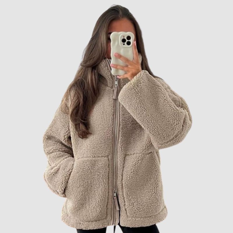 Solid Color Berber Fleece Jacket