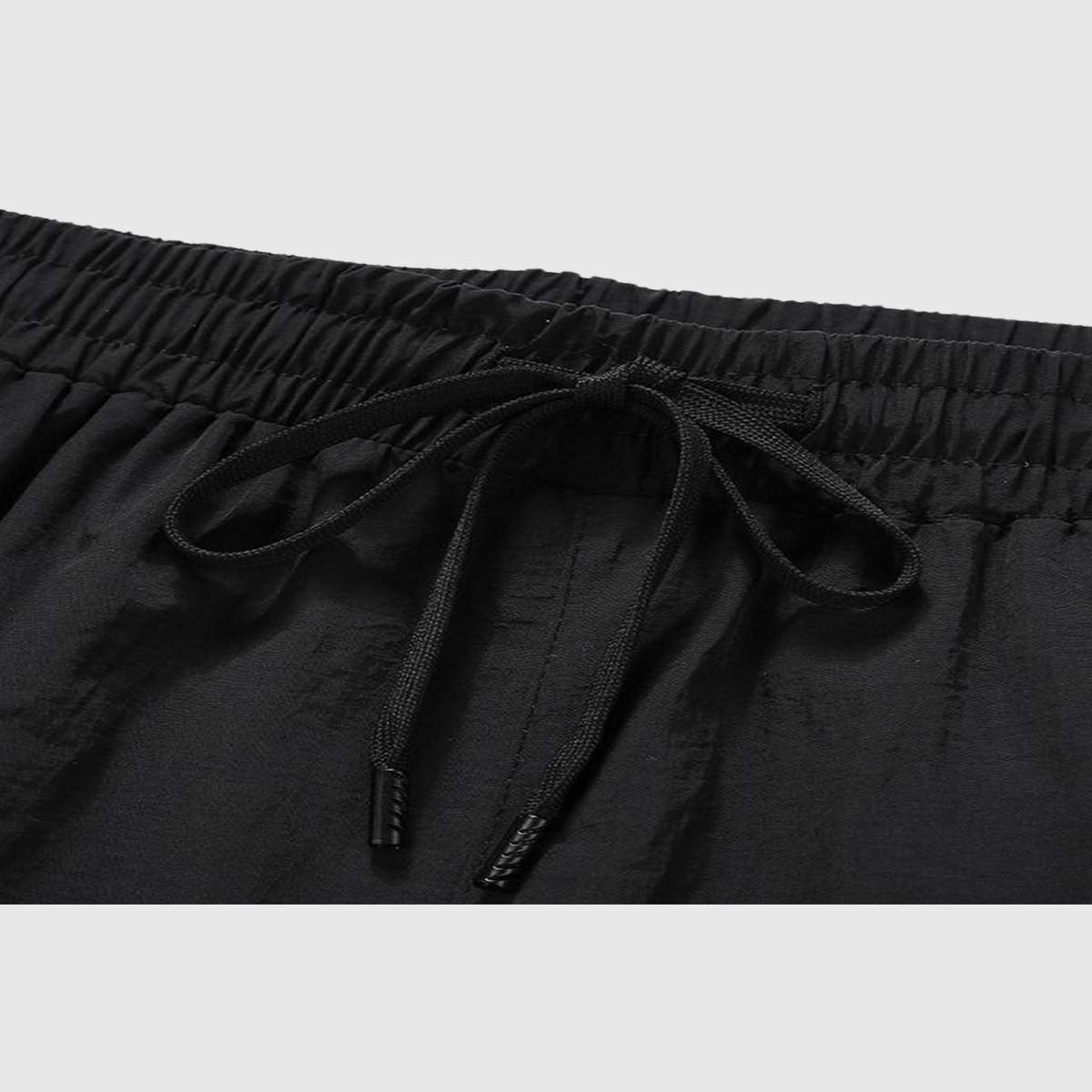 Retro Contrast Panel Jogger Pants