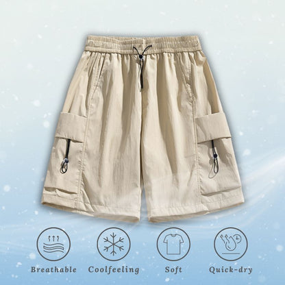 Ice Silk Drawstring Shorts