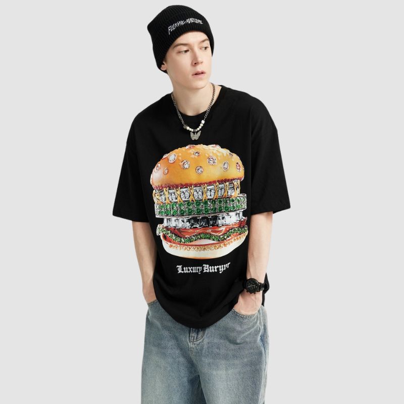 Diamond Hamburger Printed Tee