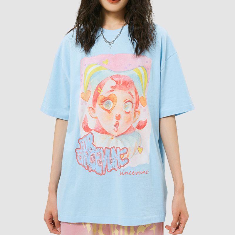 Clown Pattern Printed Tee