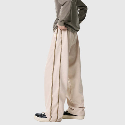 Stripe Detail Casual Pants