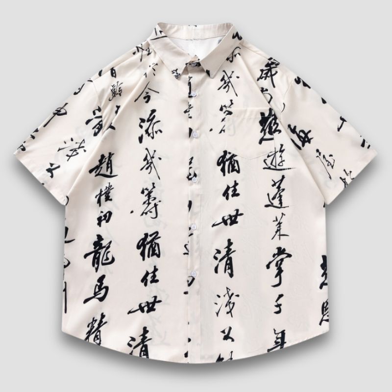 Calligraphy Print Shirts