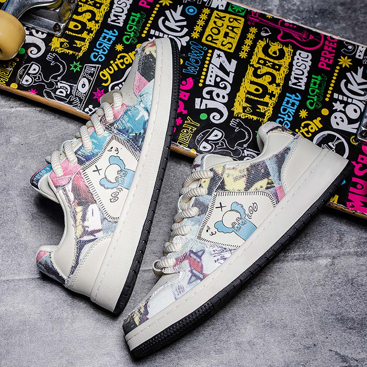 Urban Canvas Graffiti Sneakers