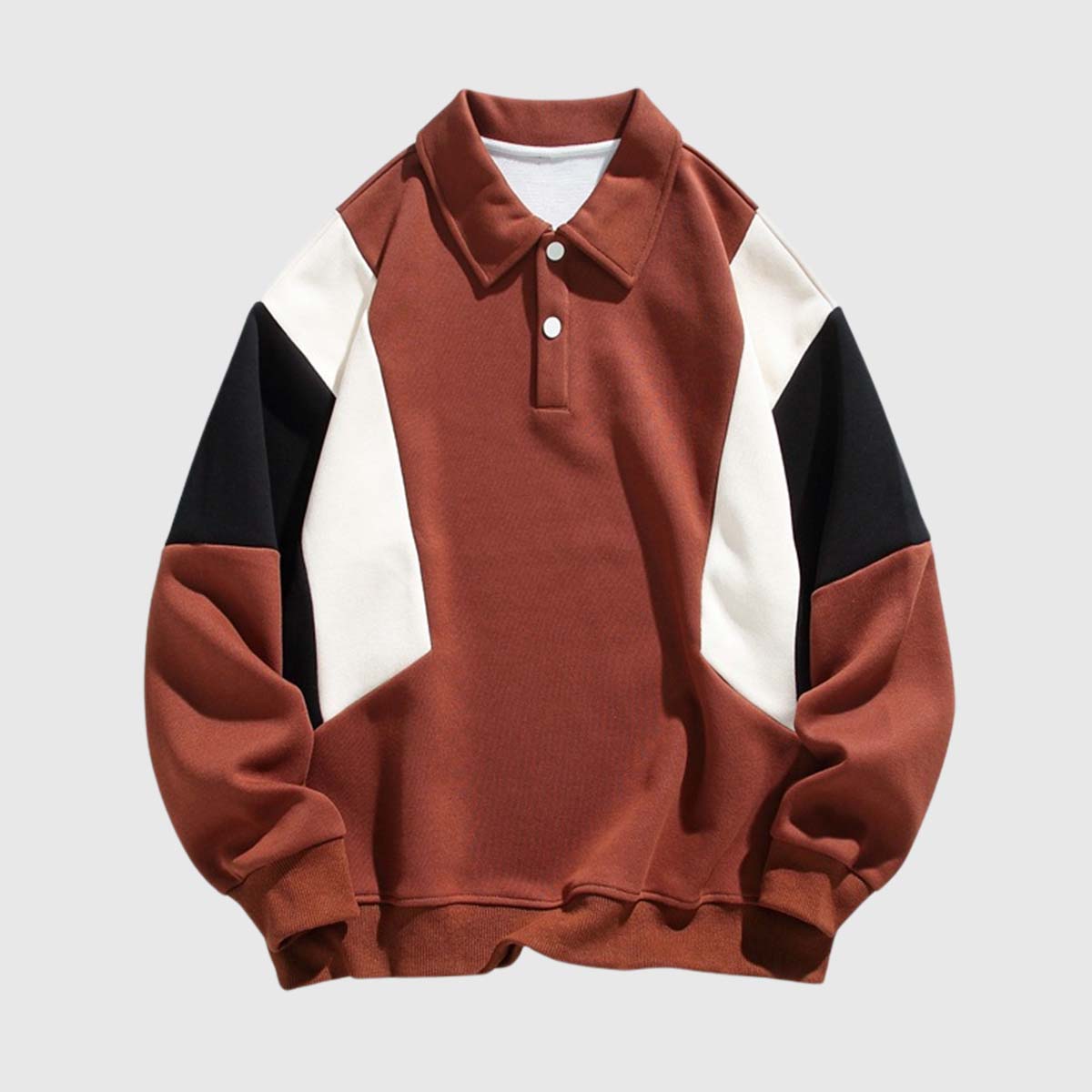 Color-Block Polo Sweatshirt