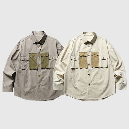 Pocket Contrast Shirts