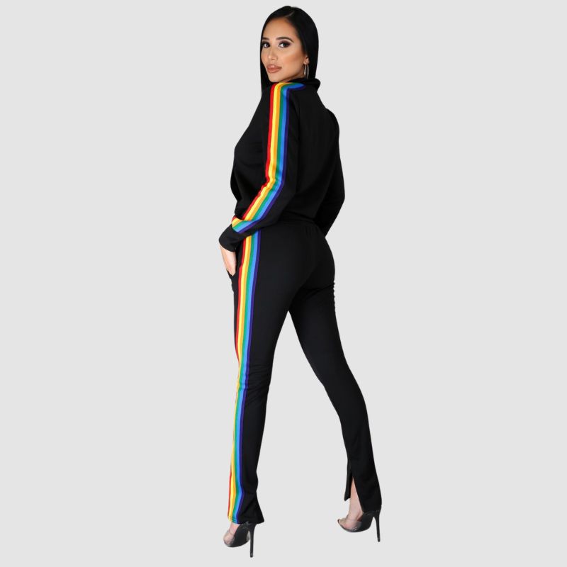 Rainbow Stripe Patchwork Design Set