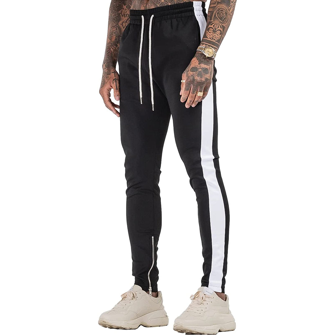 Mens Gym Workout Joggers Pants Tapered