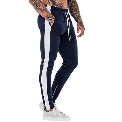 Mens Gym Workout Joggers Pants Tapered