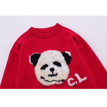 Funny Panda Pattern Sweater